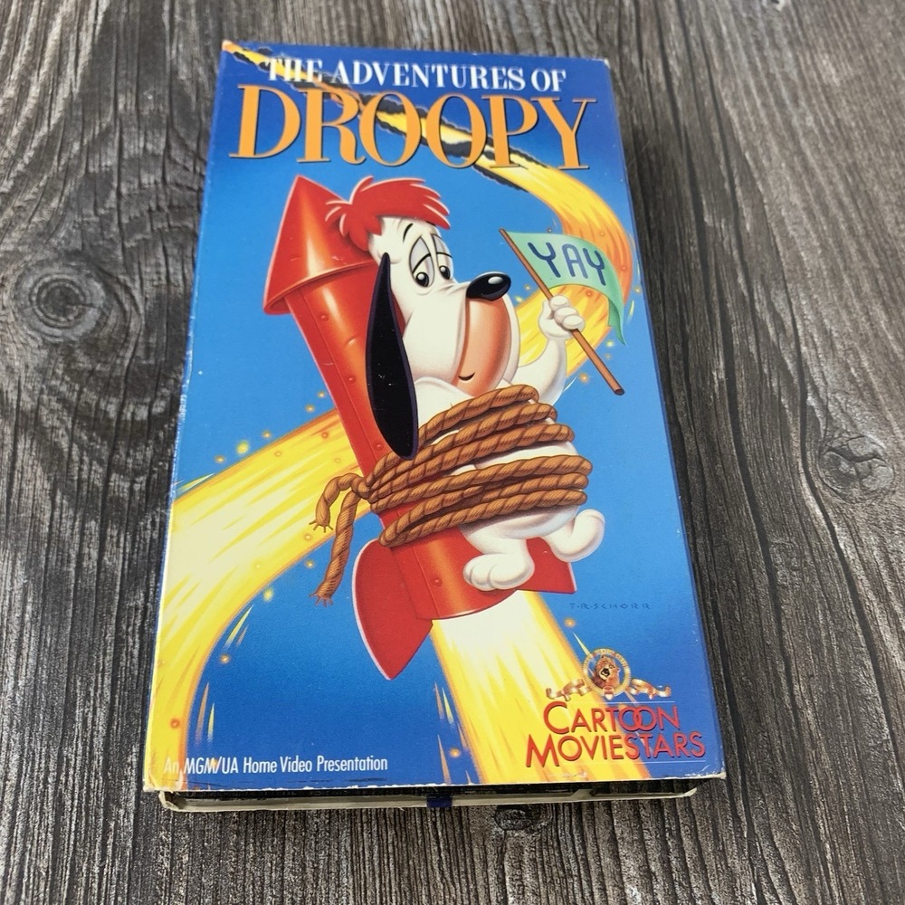 THE ADVENTURES OF DROOPY 1989 VHS Tape 7 Episodes Tex Avery